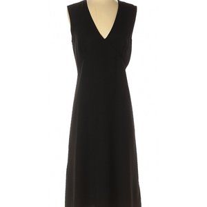 Calvin Klein Little Black Dress V Neck Size 8